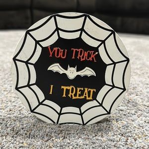 Trick or Treat Wood Spiderweb